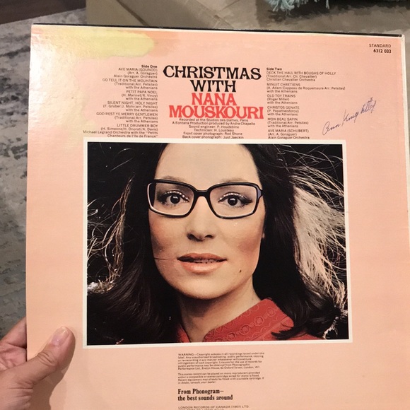 Christmas with Nana Mouskouri vintage holiday album - Picture 2 of 4
